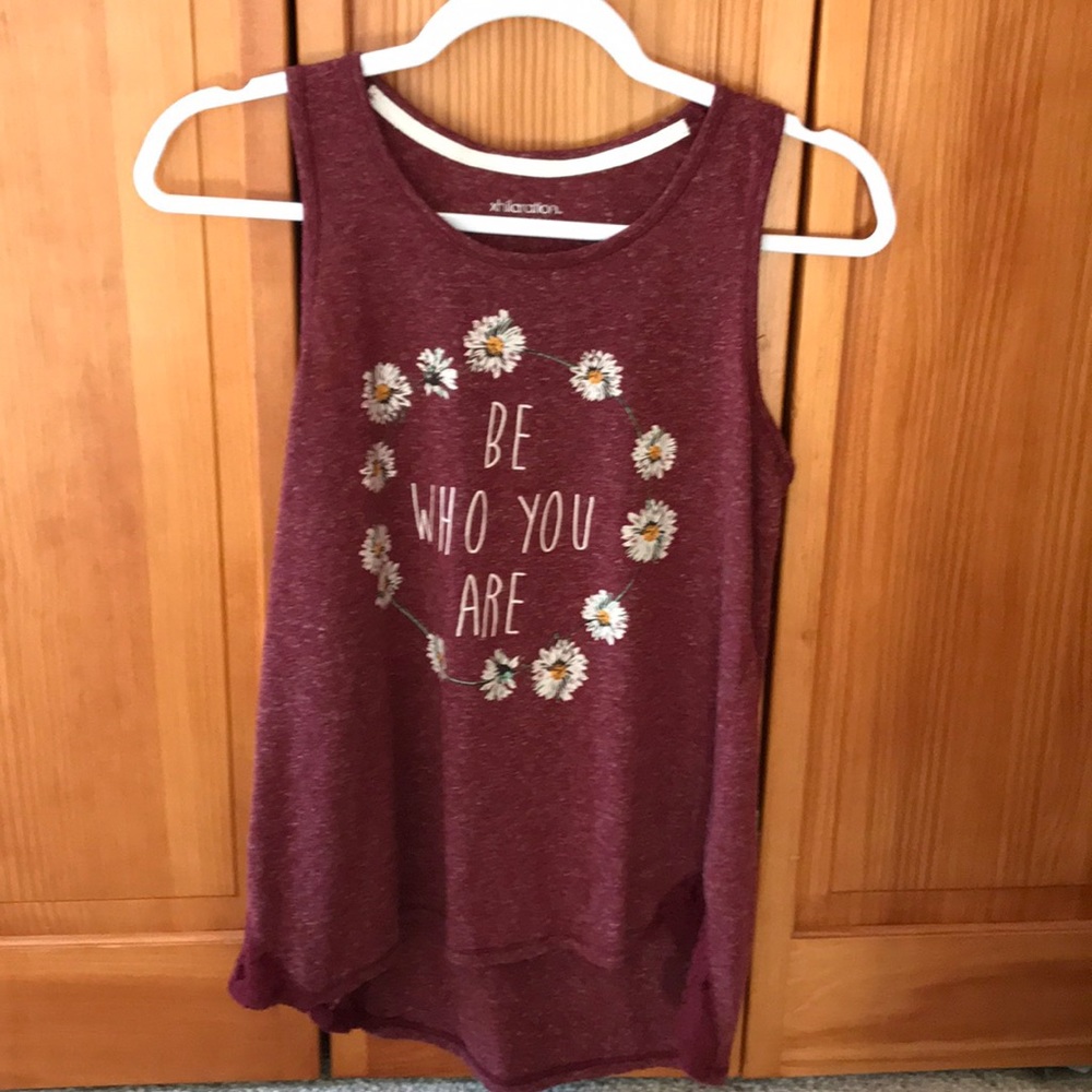 Maroon kids tank top